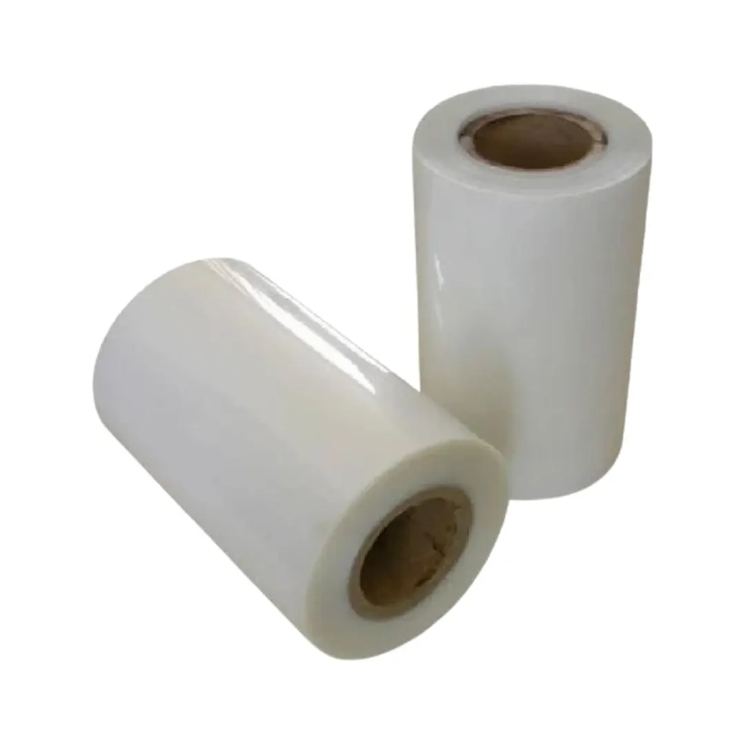 Two rolls of lamination film