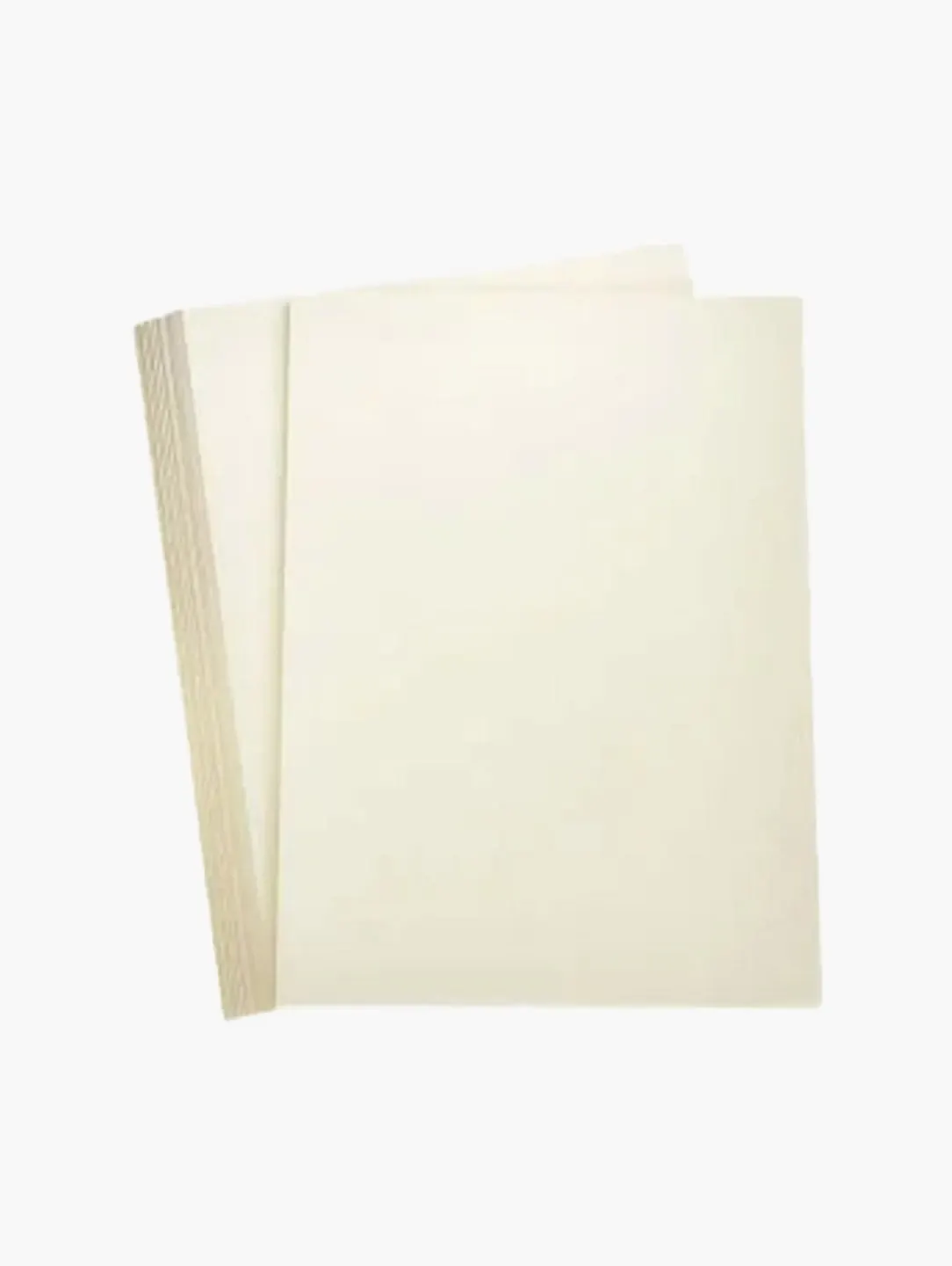 Cream-coloured book paper sheets